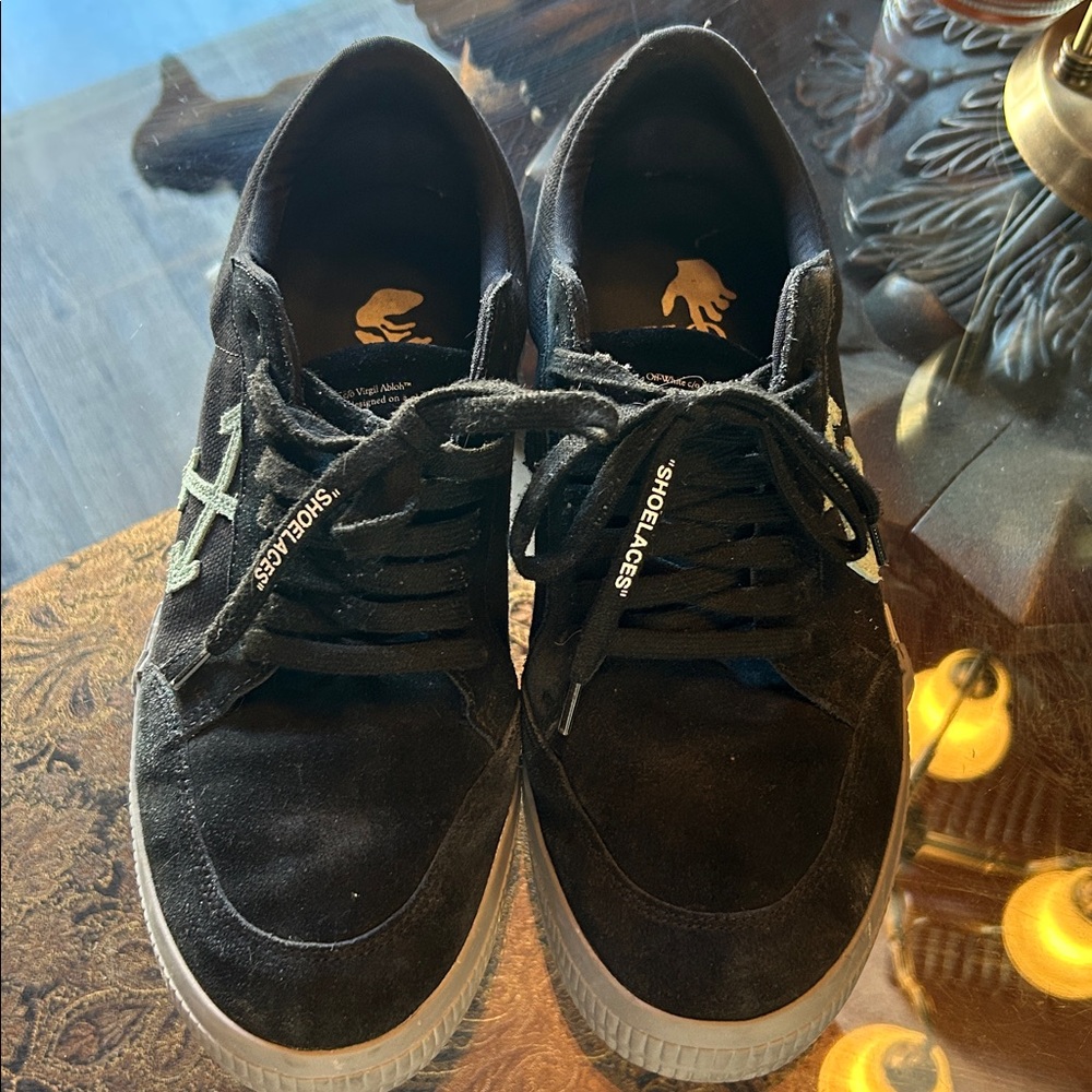 Off-White Black Sneakers with White Details